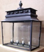 French Provincial In-Line Rectangular Hanging Lantern