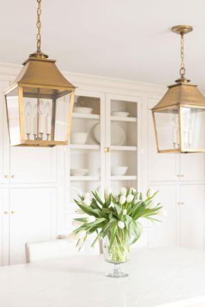 Handcrafted brass lantern by Julie Blanner Design